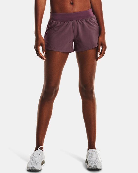Women's UA Launch SW ''Go All Day'' Shorts, Purple, pdpMainDesktop image number 0